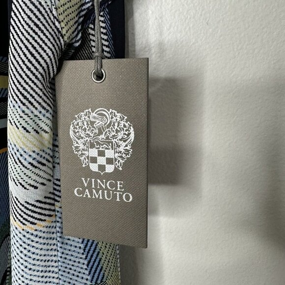 Vince Camuto Plaid Top Ruffle Sleeve Size 2XL - Picture 2 of 10